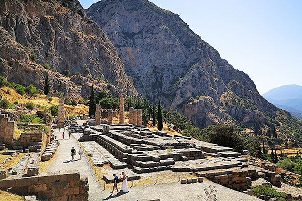 Ruins of the Temple of Appollo in Delphi photo credit Ondřej Žváček