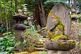 Stone Buddha in the garden of the Nezu Museum, Tokyo