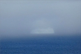 Iceberg in Newfoundland emerging from the mist at Janice's very first WIWP