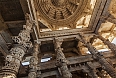 Carved stone ceiling in Ranakpur's Jain Temple 