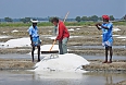 Vikram on a past India tour interacting with workers in the salt flats