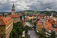 The town of Český Krumlov ("Cheski Kroomlov") is well-preserved. Its palace gardens contain impressive trees.
