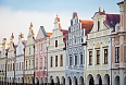 The Renaissance architecture in the quaint town of Telč ("Telch") in southern Moravia (Czech Republic) is immaculately preserved and is a UNESCO world heritage site.