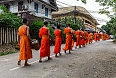 Alms giving in Luang Prabang
