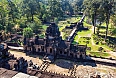 Ancient Buddhist Khmer temple in Angkor Wat complex