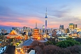 Tokyo skyline at twilight